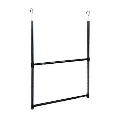 OCEANSTAR DESIGN GROUP Oceanstar Design Group ACR1538C 2-Tier Portable Adjustable Closet Hanger Rod; Chrome ACR1538C